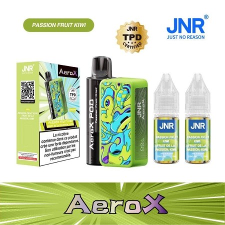 Passion Fruit Kiwi 32000 puffs - Puff rechargeable AeroX JNR