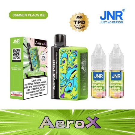 Summer Peach Ice 32000 puffs - Puff rechargeable AeroX JNR