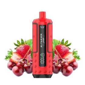Hyper Max Advanced 30K Fraise Cerise 6mg - Al Fakher | Puff rechargeable