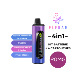 Elfbar 4en1 Baies Sauvages 3200 Puffs | Fruits rouges glacés