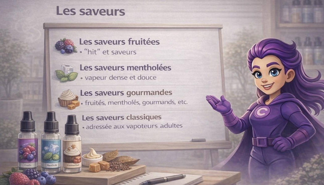 Saveurs et arômes de vapes