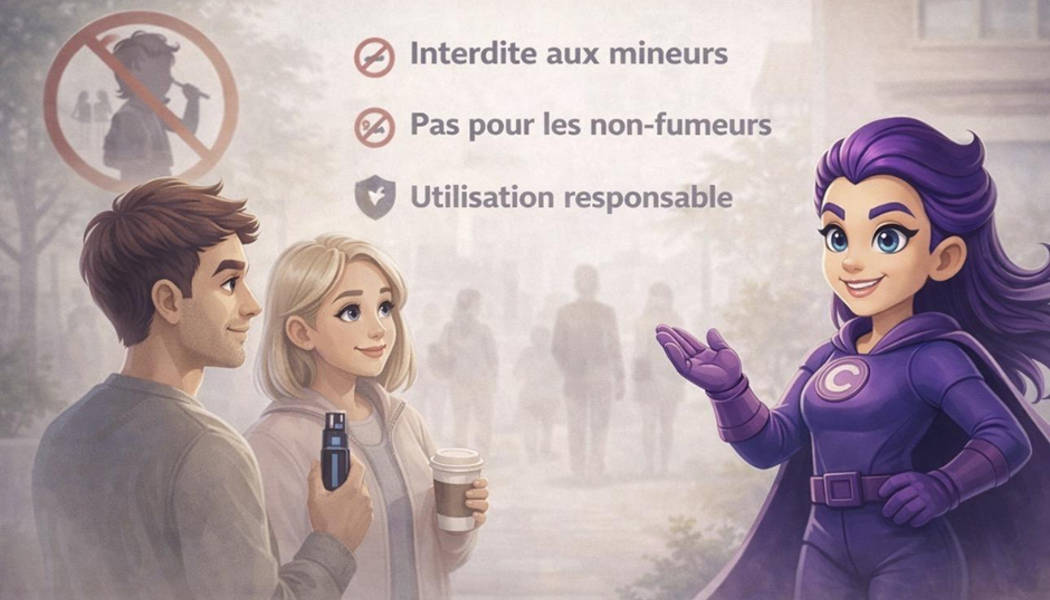 Vape limitaion d'utilisation