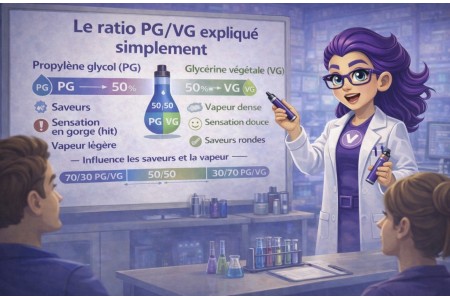 Le ratio PG/VG expliqué simplement